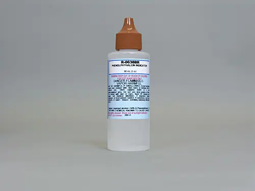 Reduced Price Taylor Phenolphthalein Indicator w/ Brown Cap 60ml #R-0638BR-C