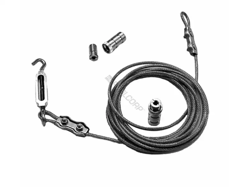 15' Coated Ss Cable Assy W/ Hardware Instant Buy