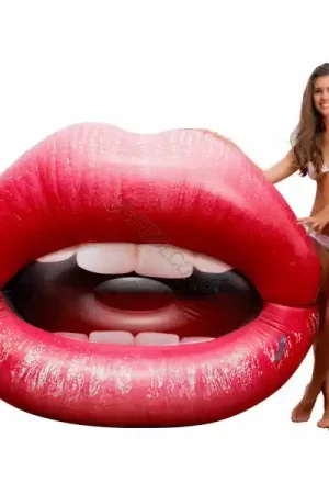 68"X56" Luscious Lips Lounger Affordable