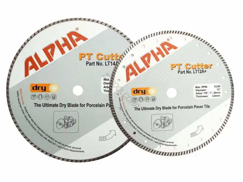 12" Pt Cutter Wet/ Dry Porcelain Paver Turbo Blade Hassle-Free Returns