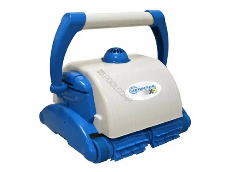 Best Seller Aquamax X2 Robotic Pool Cleaner W/ Remote & Caddy