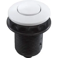 Air Button, Tecmark, Low Profile, 1-1/4 Hole Size, White Top Rated