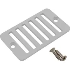 One Day Deal Custom Molded Products Rectangular Grate W/ Screws(Wh) | 25533-000-010