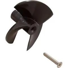 Professional Grade Maytronics Impeller, Maytronics Dolphin, Black, w/Screw, Quantity 1 | 9995266-R1