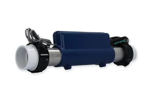 Gecko Heater Assembly, Heat.Wav, IN.YJ, 1.0/4.0kW, 115/230v, 2" x 15", w/Temp and Flow Sensors, w/4' Cable | 0613-421009 Premium