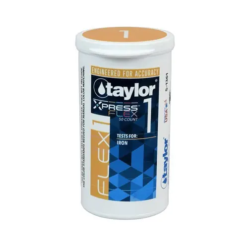 Taylor Technologies Flex1 Iron 50 Strips | S-1361 Professional Grade